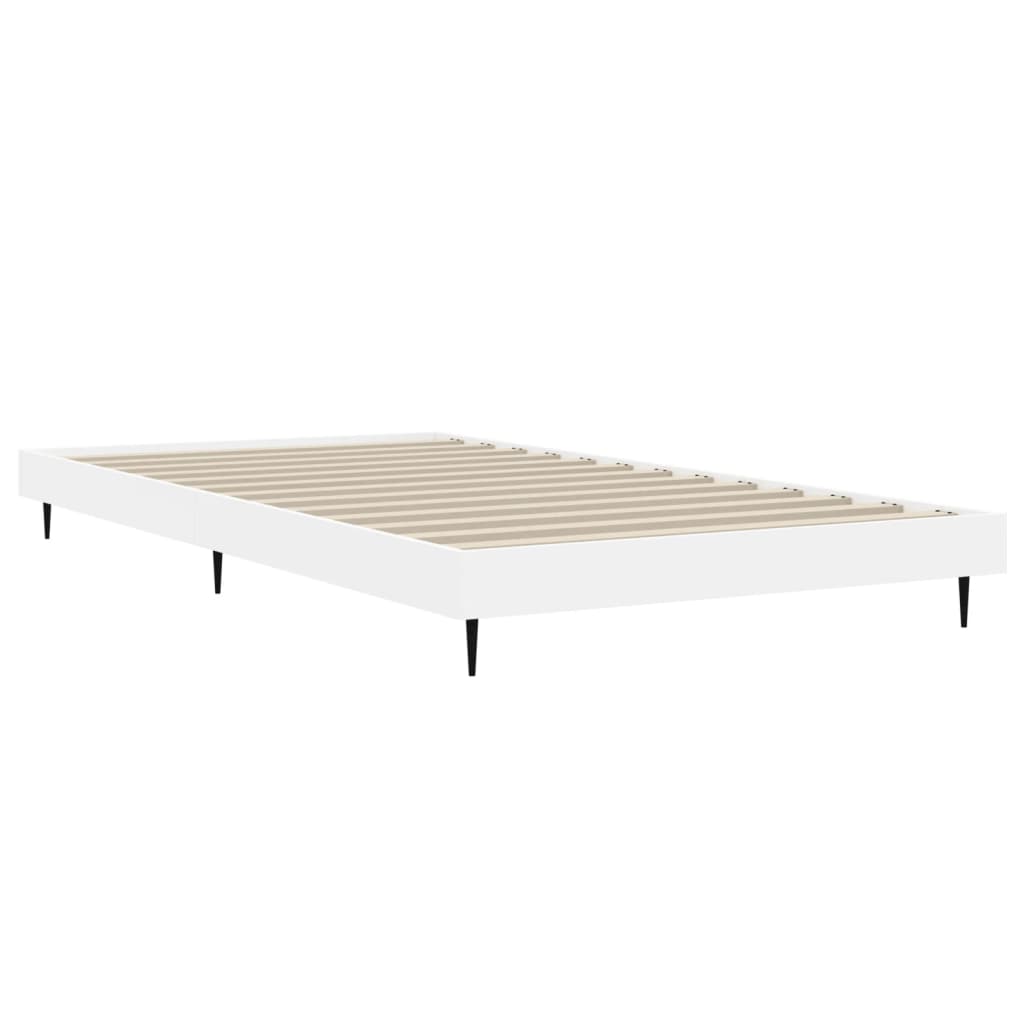 Bedframe bewerkt hout wit 100x200 cm Bedden & bedframes | Creëer jouw Trendy Thuis | Gratis bezorgd & Retour | Trendy.nl