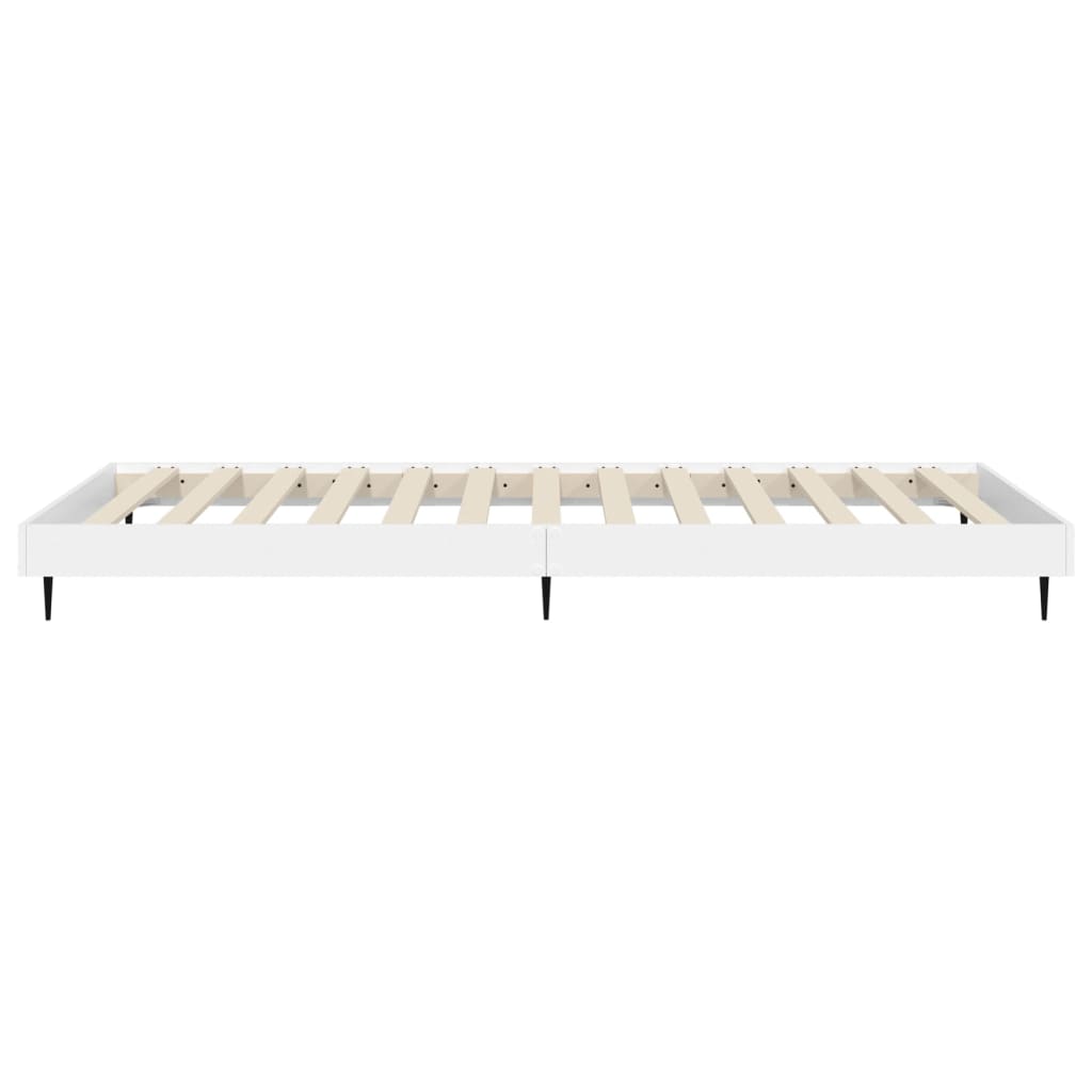 Bedframe bewerkt hout wit 100x200 cm Bedden & bedframes | Creëer jouw Trendy Thuis | Gratis bezorgd & Retour | Trendy.nl