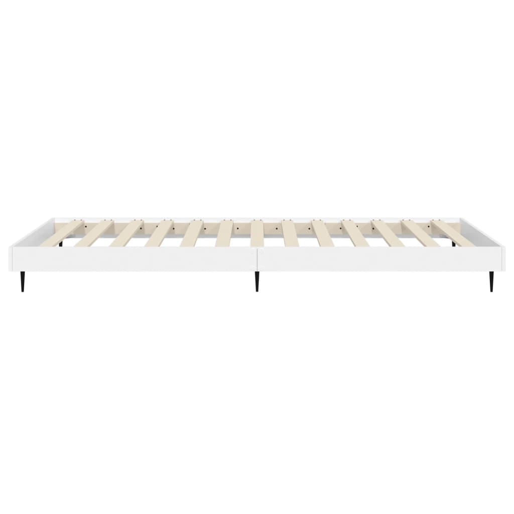 Bedframe bewerkt hout wit 90x190 cm Bedden & bedframes | Creëer jouw Trendy Thuis | Gratis bezorgd & Retour | Trendy.nl