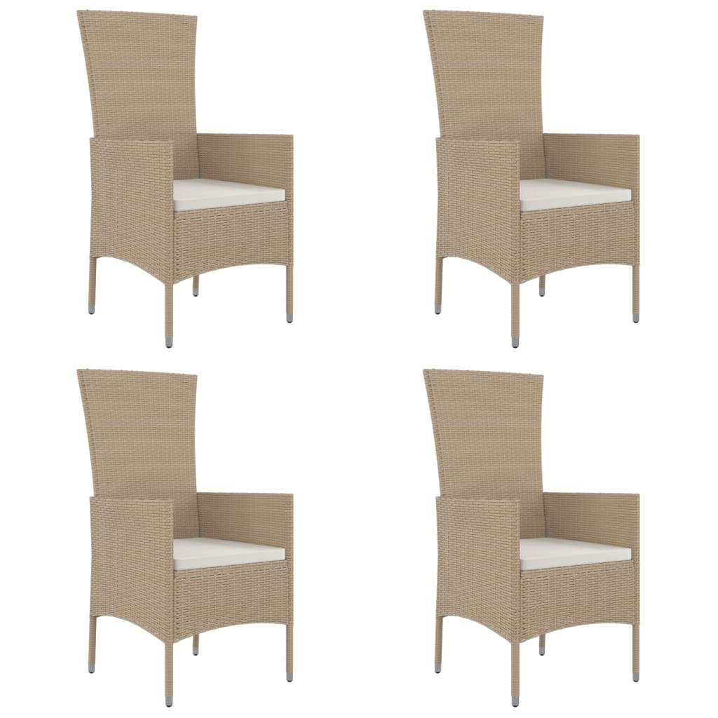 5-delige Tuinset met kussens poly rattan beige Tuinsets | Creëer jouw Trendy Thuis | Gratis bezorgd & Retour | Trendy.nl