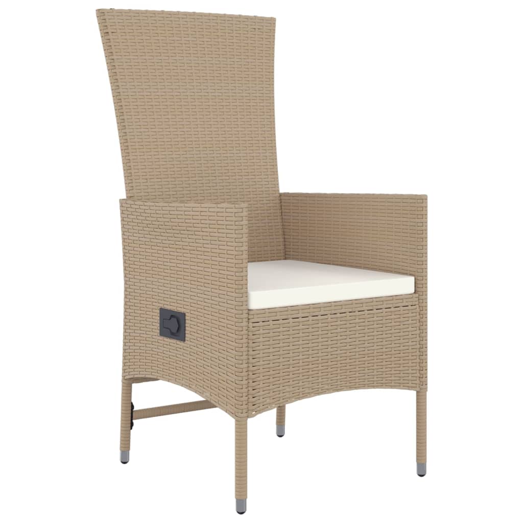 3-delige Tuinset met kussens poly rattan beige Tuinsets | Creëer jouw Trendy Thuis | Gratis bezorgd & Retour | Trendy.nl