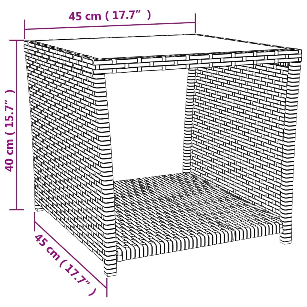 3-delige Loungeset poly rattan en staal beige Tuinsets | Creëer jouw Trendy Thuis | Gratis bezorgd & Retour | Trendy.nl