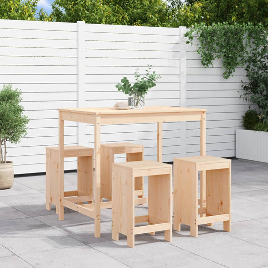 5-delige Barset massief grenenhout Tuinsets | Creëer jouw Trendy Thuis | Gratis bezorgd & Retour | Trendy.nl