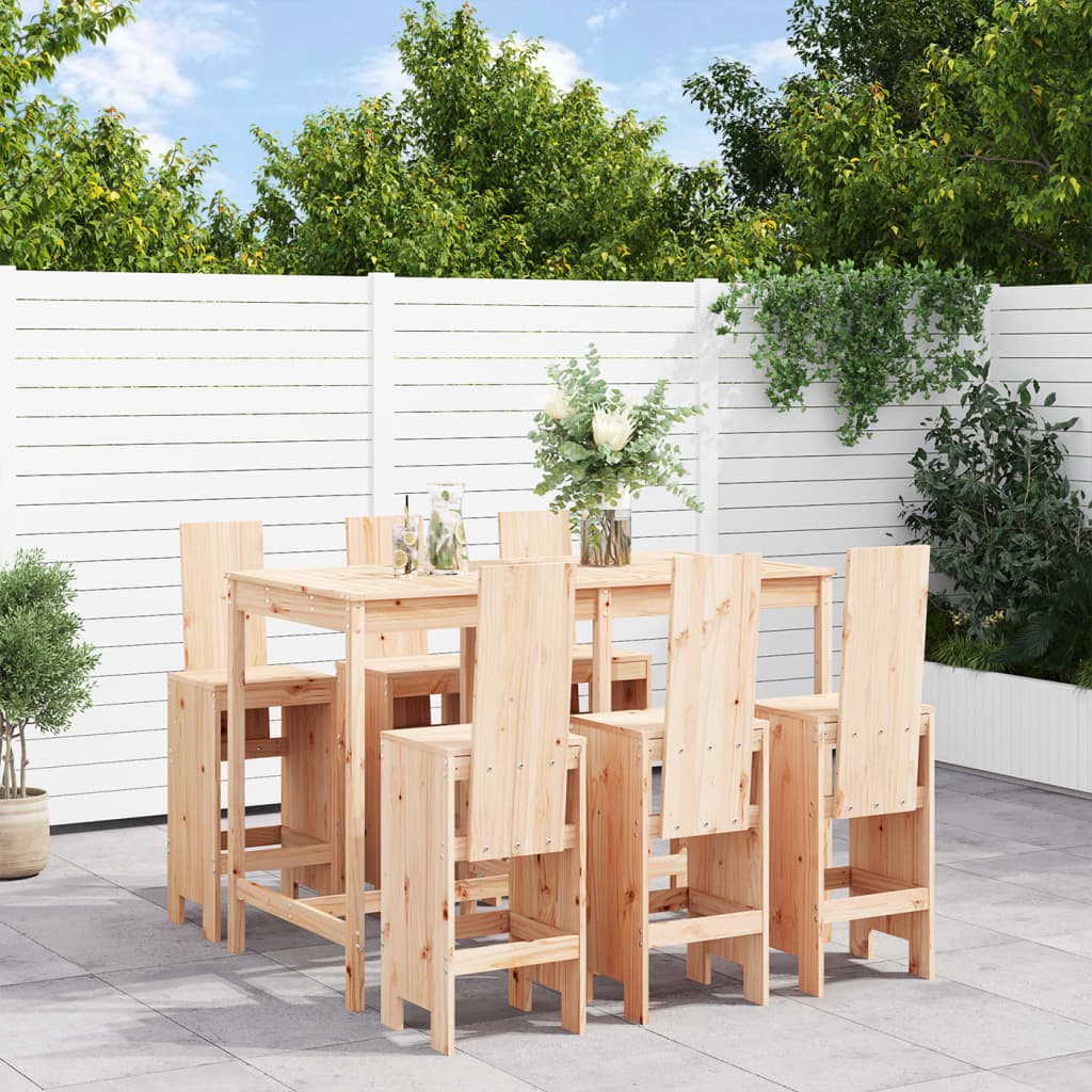 7-delige Barset massief grenenhout Tuinsets | Creëer jouw Trendy Thuis | Gratis bezorgd & Retour | Trendy.nl