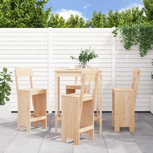 5-delige Barset massief grenenhout Tuinsets | Creëer jouw Trendy Thuis | Gratis bezorgd & Retour | Trendy.nl