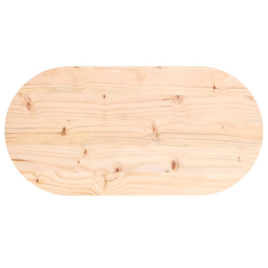 Tafelblad ovaal 60x30x2,5 cm massief grenenhout Tafelbladen | Creëer jouw Trendy Thuis | Gratis bezorgd & Retour | Trendy.nl