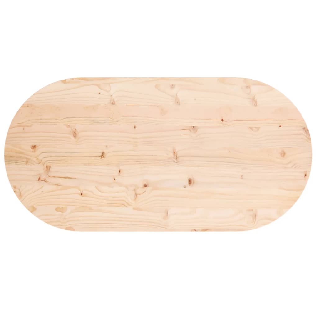 Tafelblad ovaal 100x50x2,5 cm massief grenenhout Tafelbladen | Creëer jouw Trendy Thuis | Gratis bezorgd & Retour | Trendy.nl