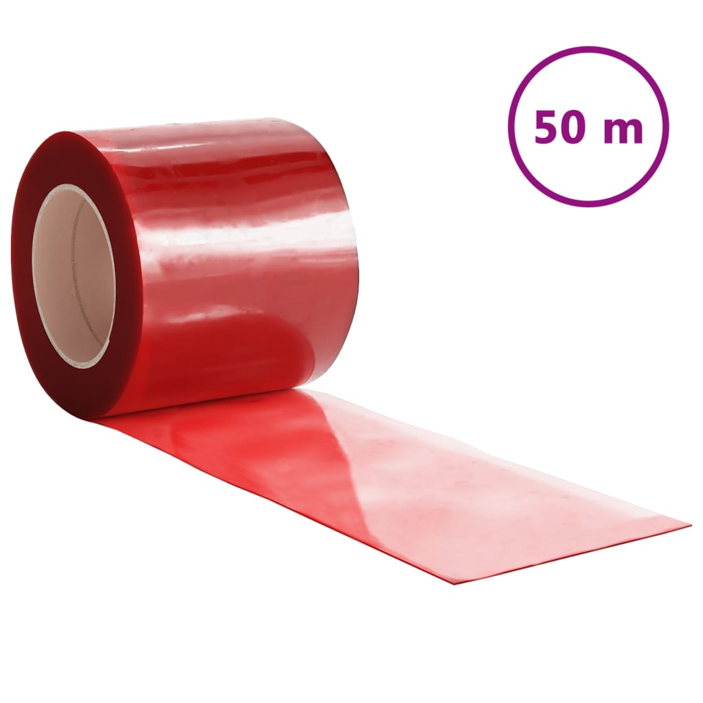 Deurgordijn 200x1,6 mm 50 m PVC rood Gordijnen & vitrages | Creëer jouw Trendy Thuis | Gratis bezorgd & Retour | Trendy.nl