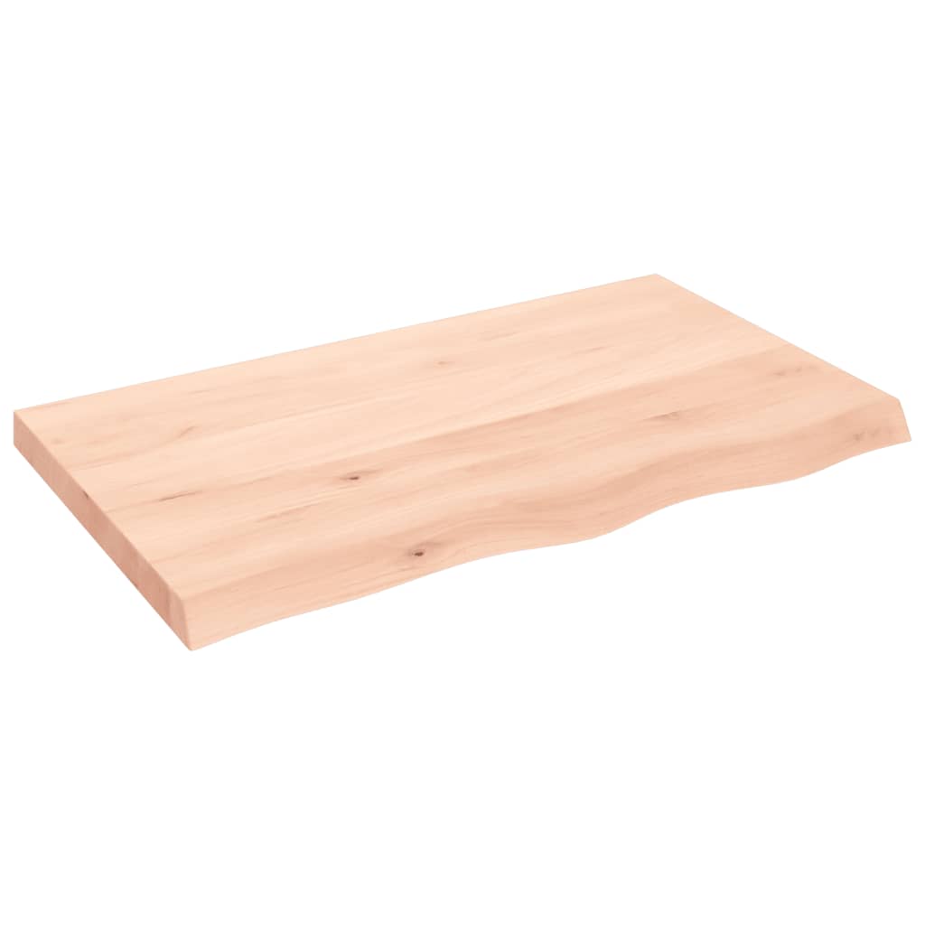 Wandschap 100x60x6 cm onbehandeld massief eikenhout Wandplanken | Creëer jouw Trendy Thuis | Gratis bezorgd & Retour | Trendy.nl