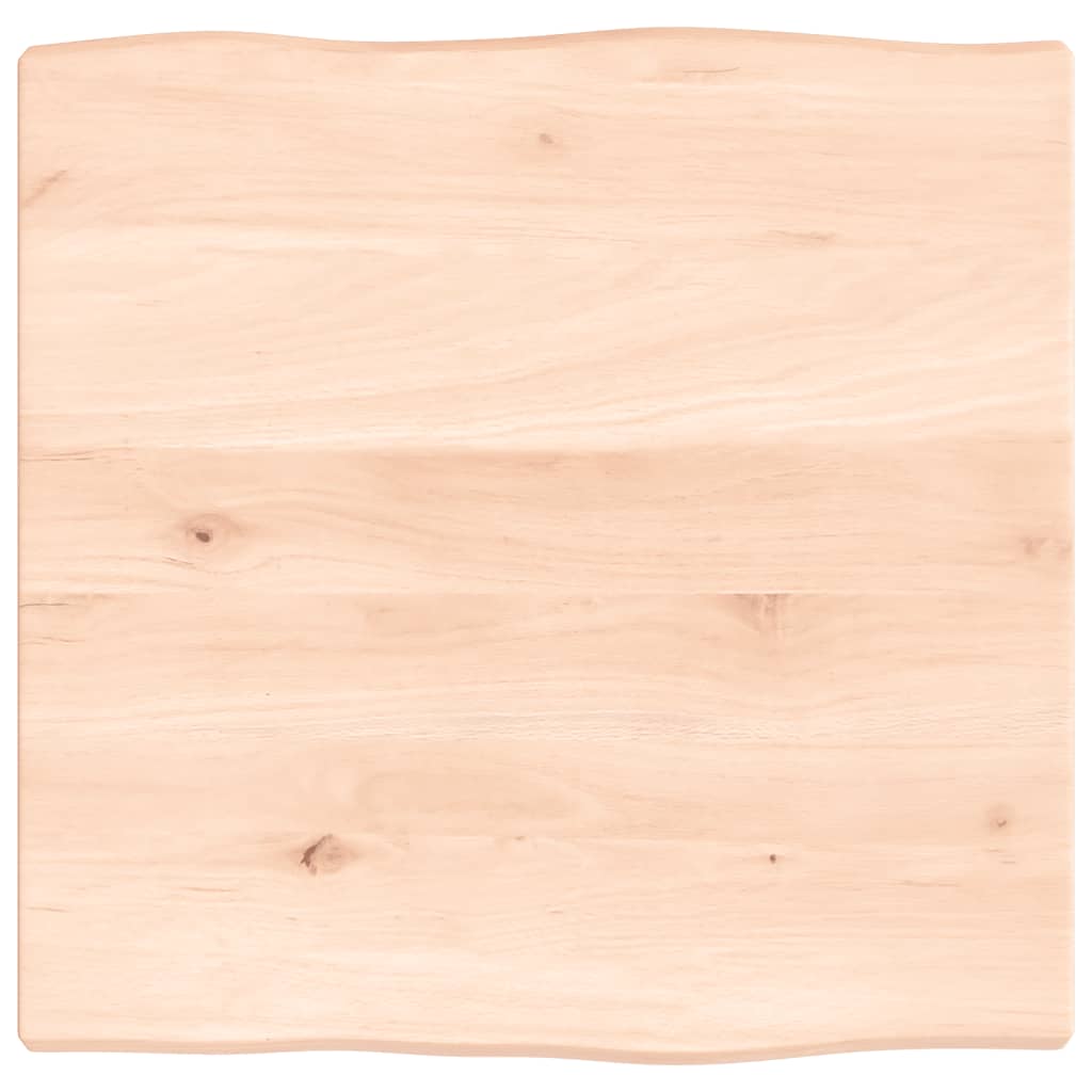 Tafelblad natuurlijke rand 40x40x2 cm massief eikenhout Tafelbladen | Creëer jouw Trendy Thuis | Gratis bezorgd & Retour | Trendy.nl