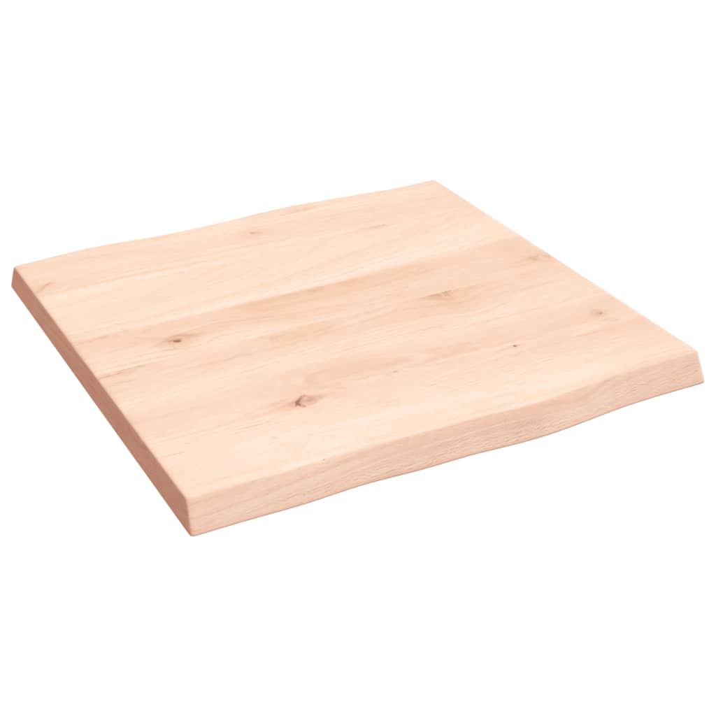 Tafelblad natuurlijke rand 40x40x2 cm massief eikenhout Tafelbladen | Creëer jouw Trendy Thuis | Gratis bezorgd & Retour | Trendy.nl