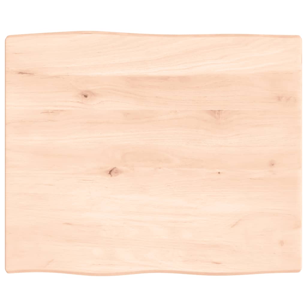 Tafelblad natuurlijke rand 60x50x2 cm massief eikenhout Tafelbladen | Creëer jouw Trendy Thuis | Gratis bezorgd & Retour | Trendy.nl