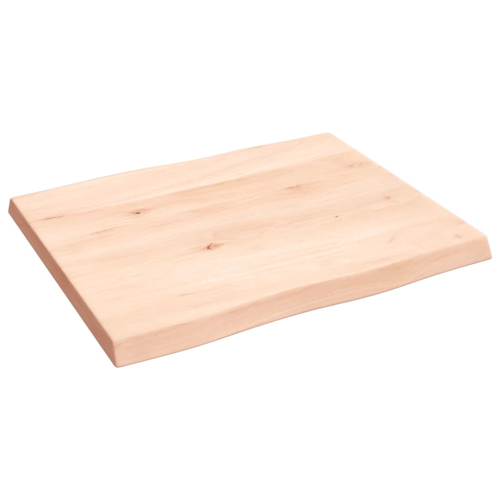 Trendy Tafelblad natuurlijke rand 60x50x(2-4) cm massief eikenhout Tafelbladen | Creëer jouw Trendy Thuis | Gratis bezorgd & Retour | Trendy.nl