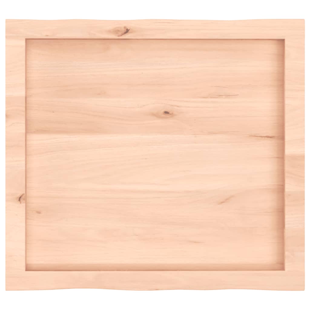 Trendy Tafelblad natuurlijke rand 60x50x(2-4) cm massief eikenhout Tafelbladen | Creëer jouw Trendy Thuis | Gratis bezorgd & Retour | Trendy.nl