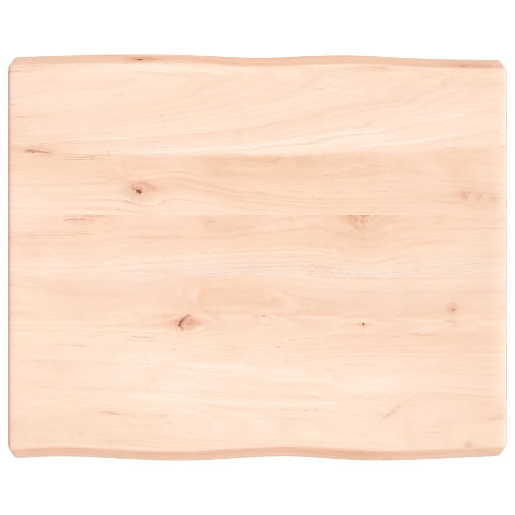 Trendy Tafelblad natuurlijke rand 60x50x(2-6) cm massief eikenhout Tafelbladen | Creëer jouw Trendy Thuis | Gratis bezorgd & Retour | Trendy.nl