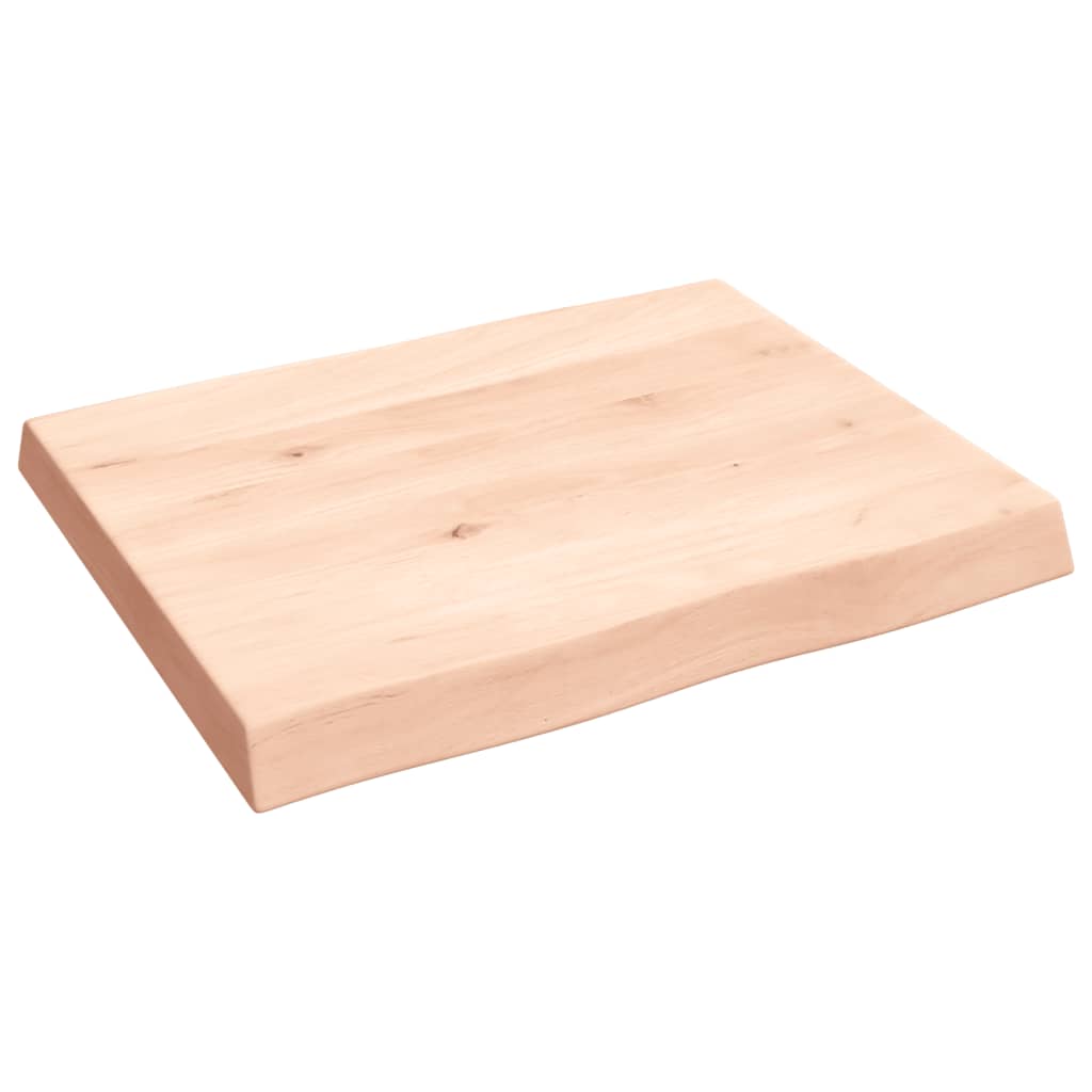 Trendy Tafelblad natuurlijke rand 60x50x(2-6) cm massief eikenhout Tafelbladen | Creëer jouw Trendy Thuis | Gratis bezorgd & Retour | Trendy.nl