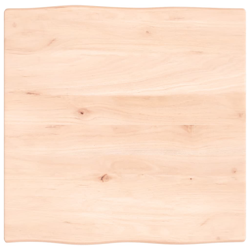 Tafelblad natuurlijke rand 60x60x2 cm massief eikenhout Tafelbladen | Creëer jouw Trendy Thuis | Gratis bezorgd & Retour | Trendy.nl