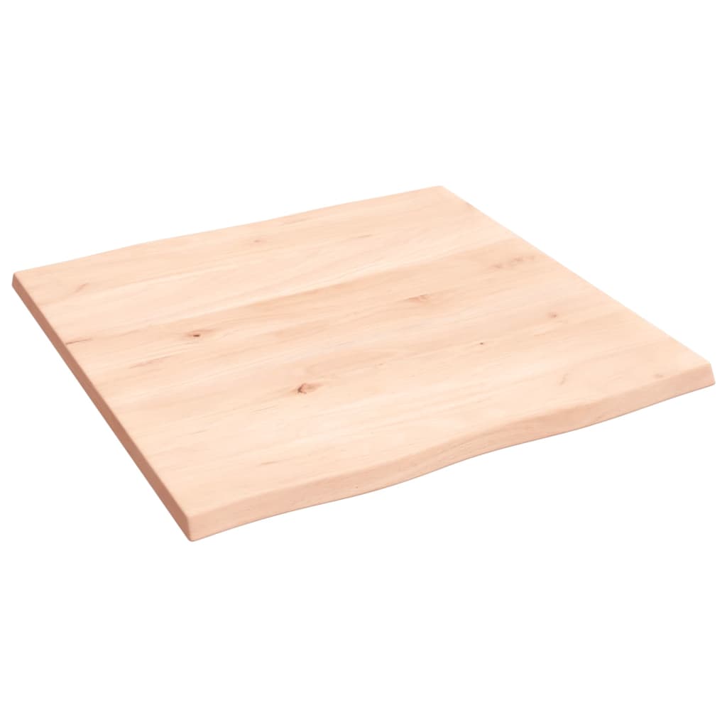 Tafelblad natuurlijke rand 60x60x2 cm massief eikenhout Tafelbladen | Creëer jouw Trendy Thuis | Gratis bezorgd & Retour | Trendy.nl