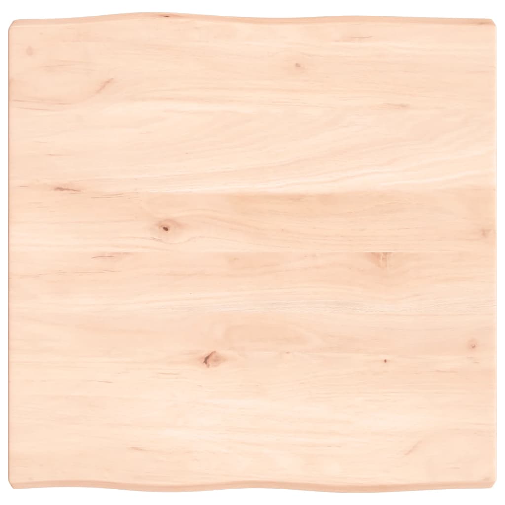 Tafelblad natuurlijke rand 60x60x(2-4) cm massief eikenhout Tafelbladen | Creëer jouw Trendy Thuis | Gratis bezorgd & Retour | Trendy.nl