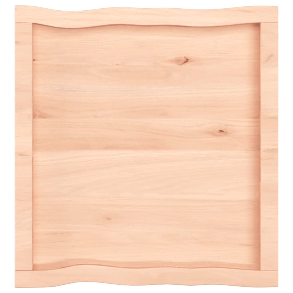 Tafelblad natuurlijke rand 60x60x(2-4) cm massief eikenhout Tafelbladen | Creëer jouw Trendy Thuis | Gratis bezorgd & Retour | Trendy.nl