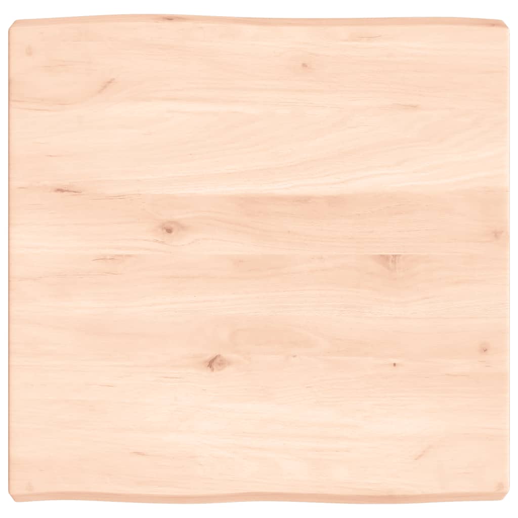 Tafelblad natuurlijke rand 60x60x(2-6) cm massief eikenhout Tafelbladen | Creëer jouw Trendy Thuis | Gratis bezorgd & Retour | Trendy.nl