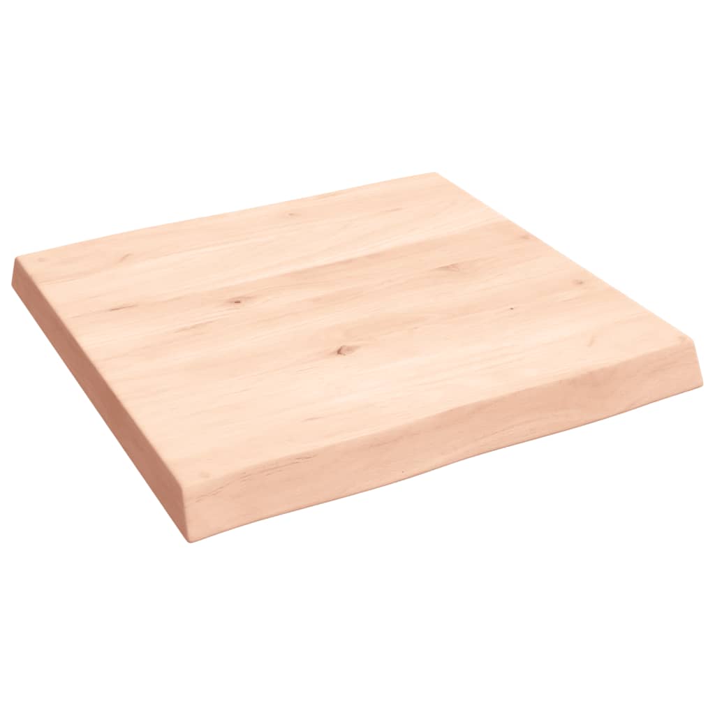 Tafelblad natuurlijke rand 60x60x(2-6) cm massief eikenhout Tafelbladen | Creëer jouw Trendy Thuis | Gratis bezorgd & Retour | Trendy.nl