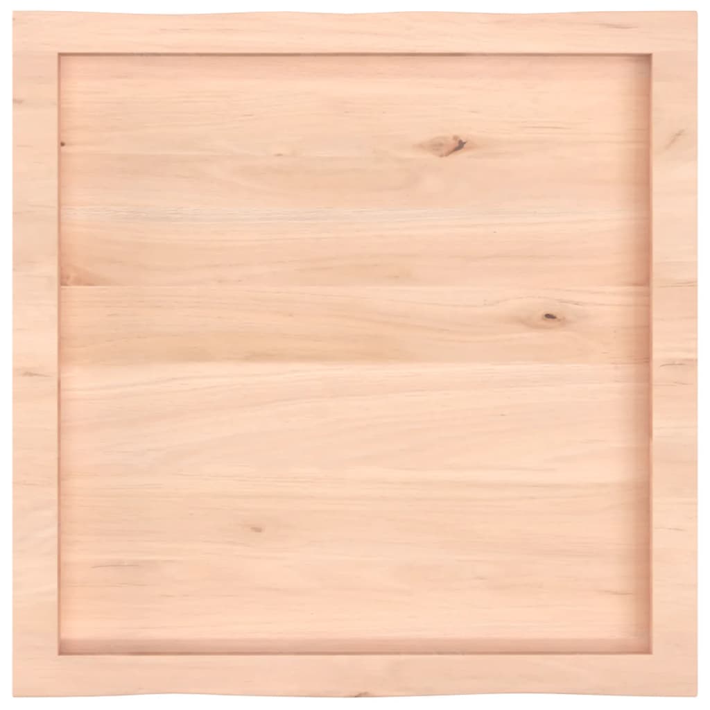 Tafelblad natuurlijke rand 60x60x(2-6) cm massief eikenhout Tafelbladen | Creëer jouw Trendy Thuis | Gratis bezorgd & Retour | Trendy.nl