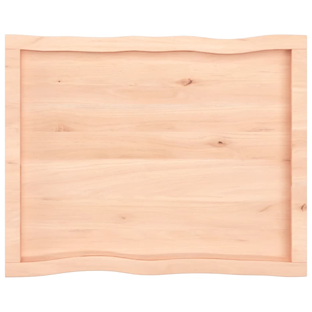 Trendy Tafelblad natuurlijke rand 80x60x(2-6) cm massief eikenhout Tafelbladen | Creëer jouw Trendy Thuis | Gratis bezorgd & Retour | Trendy.nl