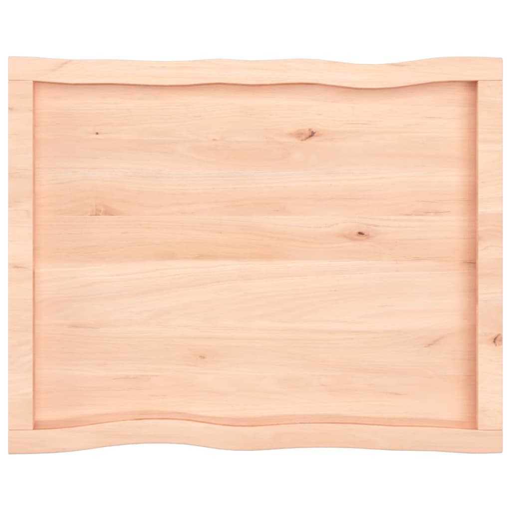 Trendy Tafelblad natuurlijke rand 80x60x(2-6) cm massief eikenhout Tafelbladen | Creëer jouw Trendy Thuis | Gratis bezorgd & Retour | Trendy.nl