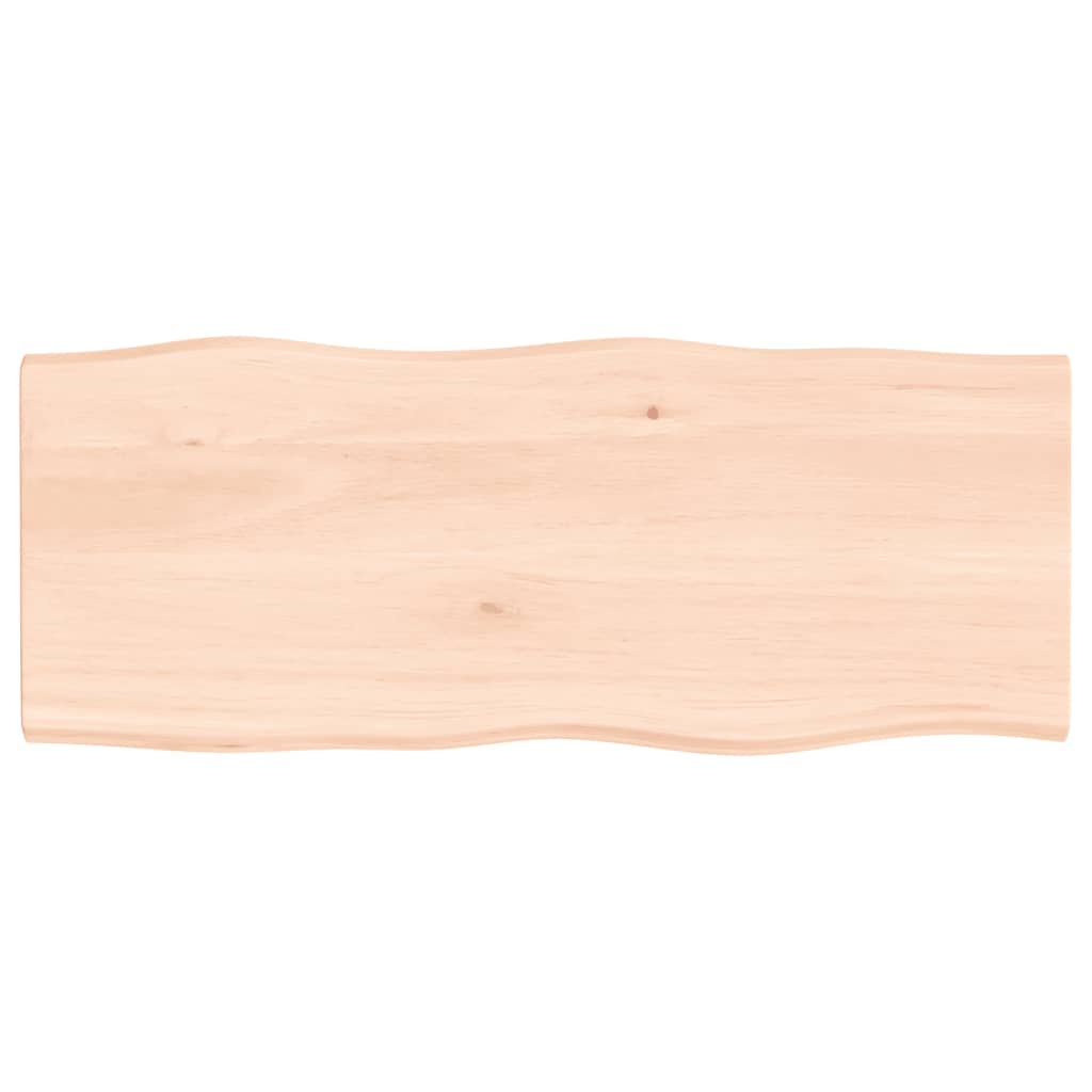 Trendy Tafelblad natuurlijke rand 100x40x2 cm massief eikenhout Tafelbladen | Creëer jouw Trendy Thuis | Gratis bezorgd & Retour | Trendy.nl