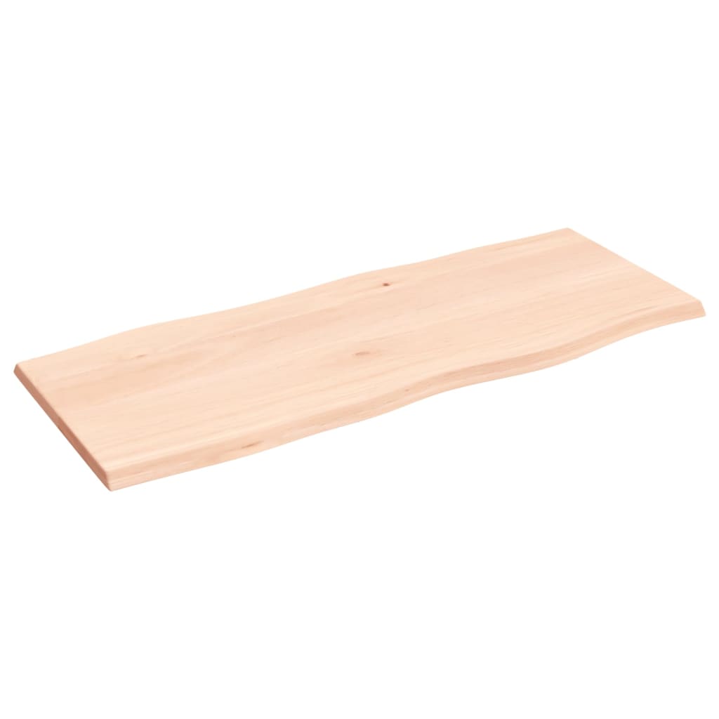 Trendy Tafelblad natuurlijke rand 100x40x2 cm massief eikenhout Tafelbladen | Creëer jouw Trendy Thuis | Gratis bezorgd & Retour | Trendy.nl