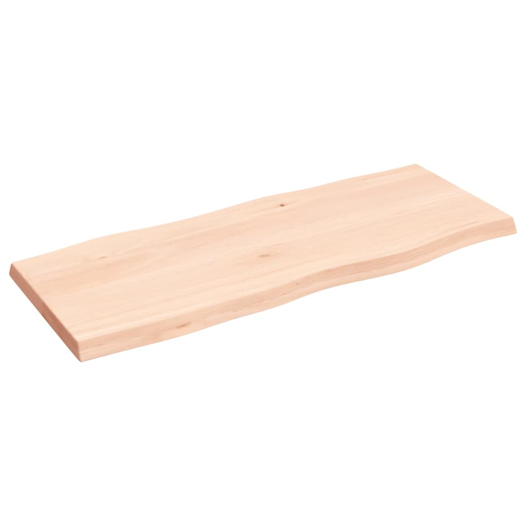 Trendy Tafelblad natuurlijke rand 100x40x(2-4) cm massief eikenhout Tafelbladen | Creëer jouw Trendy Thuis | Gratis bezorgd & Retour | Trendy.nl