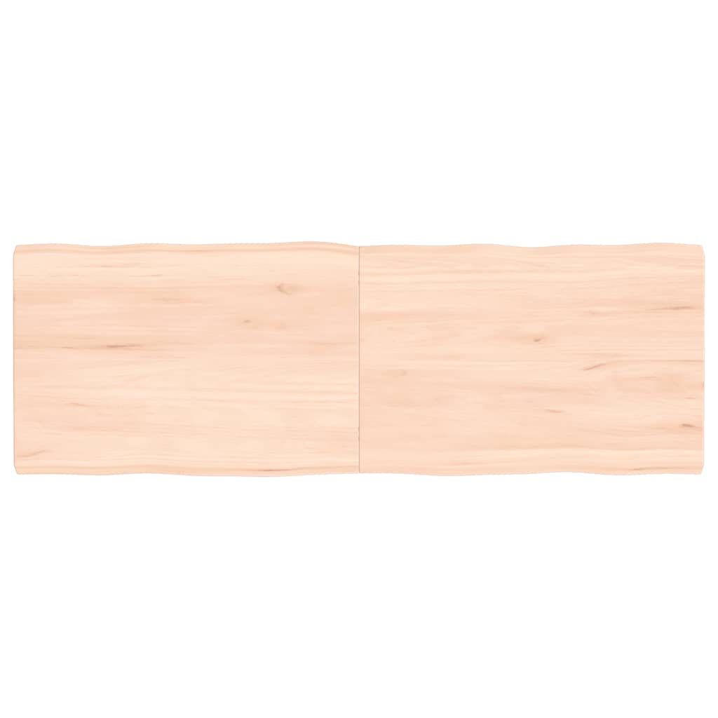 Tafelblad natuurlijke rand 120x40x(2-4) cm massief eikenhout Tafelbladen | Creëer jouw Trendy Thuis | Gratis bezorgd & Retour | Trendy.nl