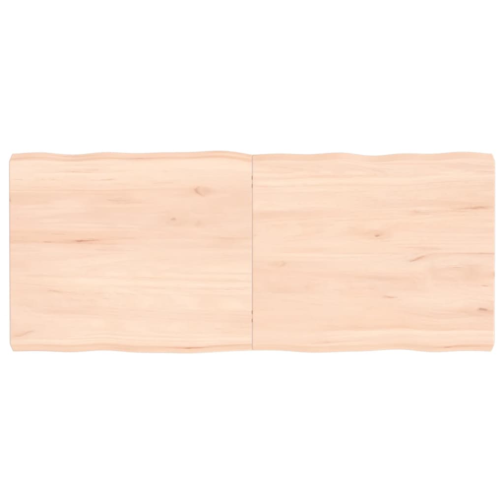 Trendy Tafelblad natuurlijke rand 120x50x(2-6) cm massief eikenhout Tafelbladen | Creëer jouw Trendy Thuis | Gratis bezorgd & Retour | Trendy.nl