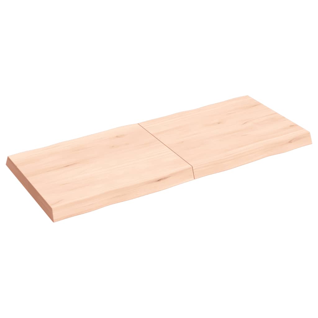 Trendy Tafelblad natuurlijke rand 120x50x(2-6) cm massief eikenhout Tafelbladen | Creëer jouw Trendy Thuis | Gratis bezorgd & Retour | Trendy.nl