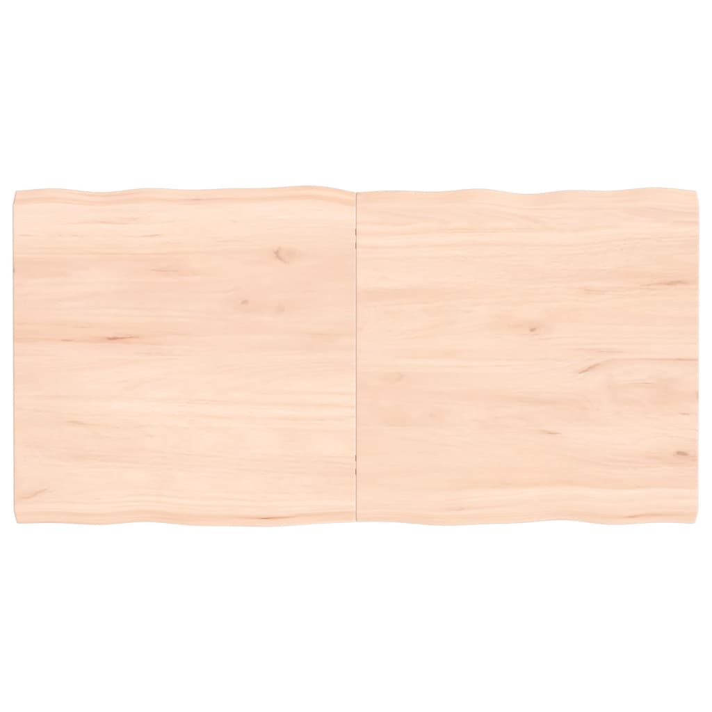 Trendy tafelblad natuurlijke rand 120x60x(2-4) cm massief eikenhout. Tafelbladen | Creëer jouw Trendy Thuis | Gratis bezorgd & Retour | Trendy.nl