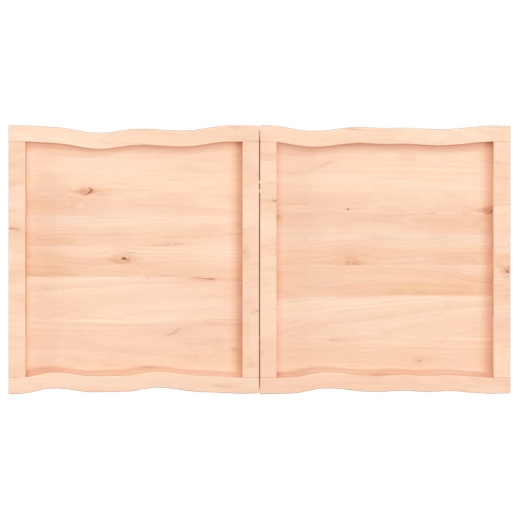 Trendy tafelblad natuurlijke rand 120x60x(2-4) cm massief eikenhout. Tafelbladen | Creëer jouw Trendy Thuis | Gratis bezorgd & Retour | Trendy.nl