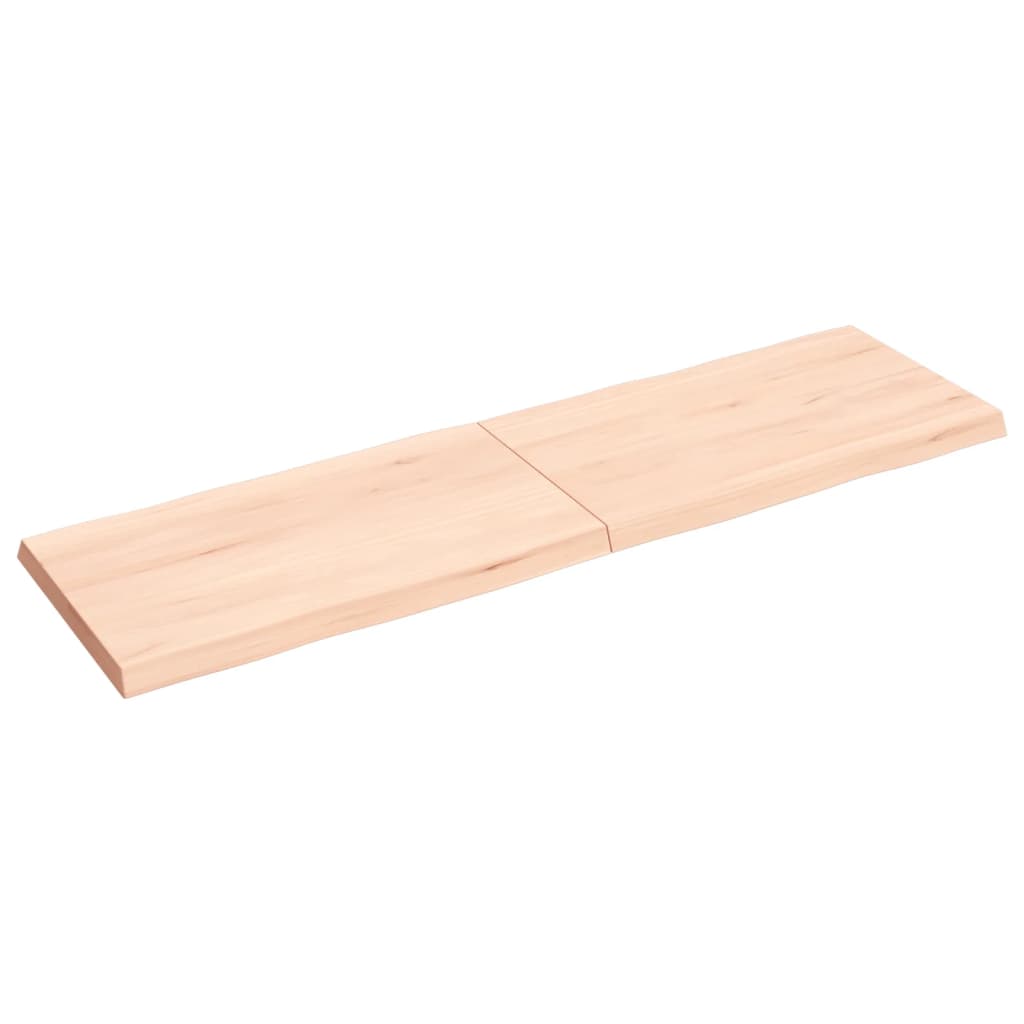 Trendy Tafelblad natuurlijke rand 140x40x(2-4) cm massief eikenhout Tafelbladen | Creëer jouw Trendy Thuis | Gratis bezorgd & Retour | Trendy.nl