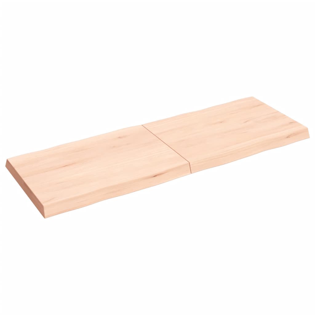 Tafelblad natuurlijke rand 140x50x(2-6) cm massief eikenhout Tafelbladen | Creëer jouw Trendy Thuis | Gratis bezorgd & Retour | Trendy.nl