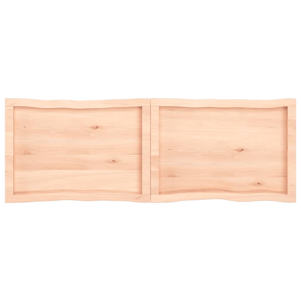 Tafelblad natuurlijke rand 140x50x(2-6) cm massief eikenhout Tafelbladen | Creëer jouw Trendy Thuis | Gratis bezorgd & Retour | Trendy.nl