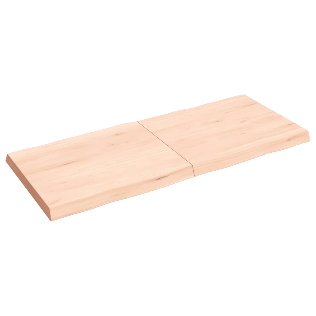 Trendy Tafelblad natuurlijke rand 140x60x(2-6) cm massief eikenhout Tafelbladen | Creëer jouw Trendy Thuis | Gratis bezorgd & Retour | Trendy.nl