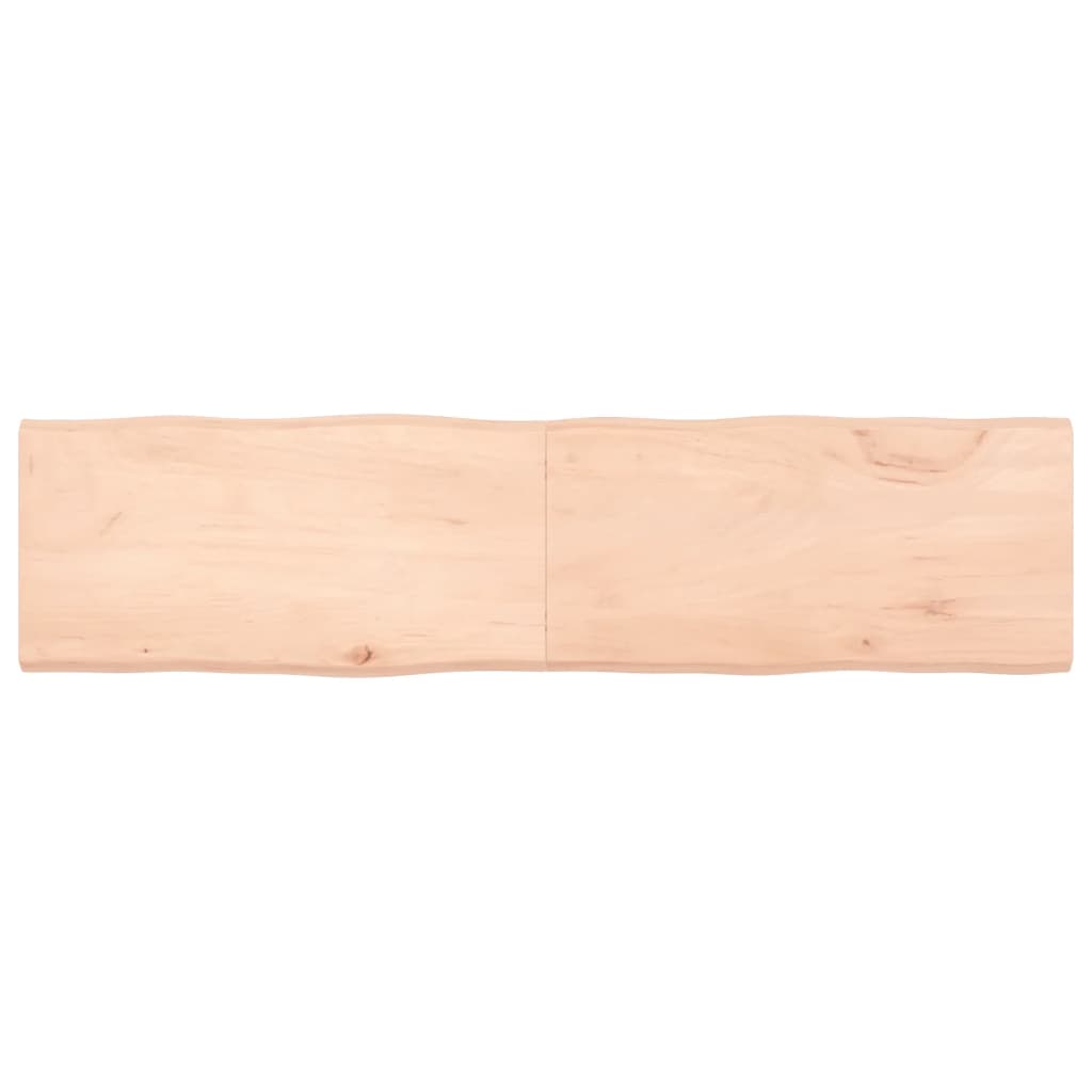 Trendy Tafelblad natuurlijke rand 160x40x(2-4) cm massief eikenhout Tafelbladen | Creëer jouw Trendy Thuis | Gratis bezorgd & Retour | Trendy.nl