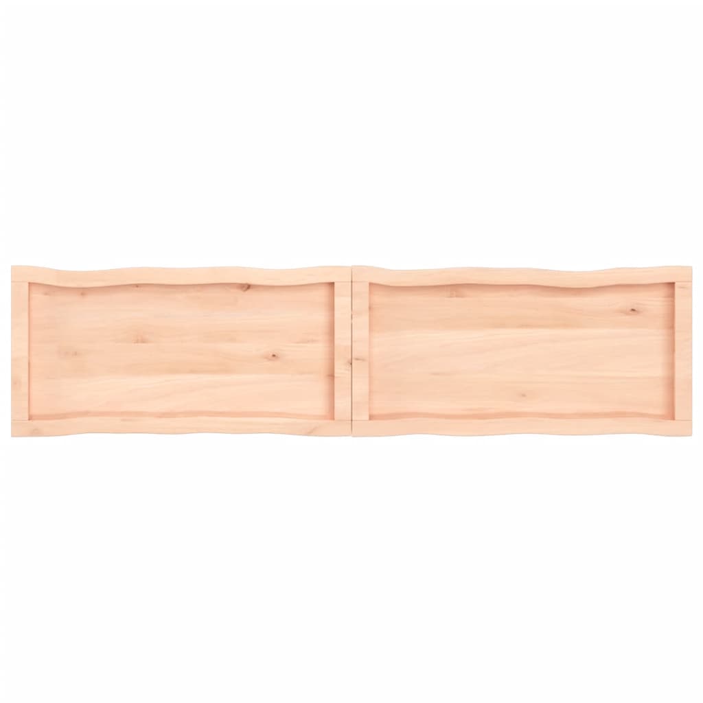 Trendy Tafelblad natuurlijke rand 160x40x(2-4) cm massief eikenhout Tafelbladen | Creëer jouw Trendy Thuis | Gratis bezorgd & Retour | Trendy.nl