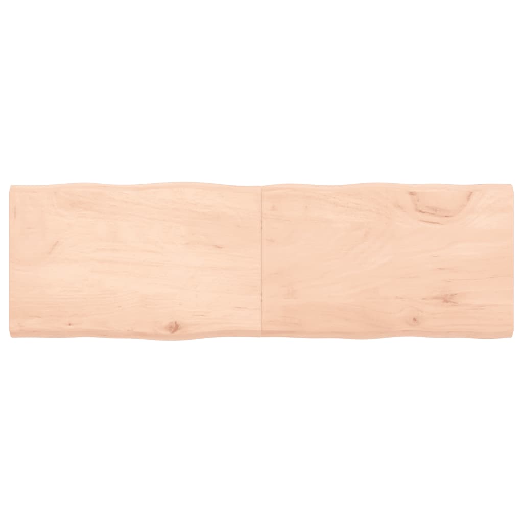 Tafelblad natuurlijke rand 160x50x(2-4) cm massief eikenhout Tafelbladen | Creëer jouw Trendy Thuis | Gratis bezorgd & Retour | Trendy.nl