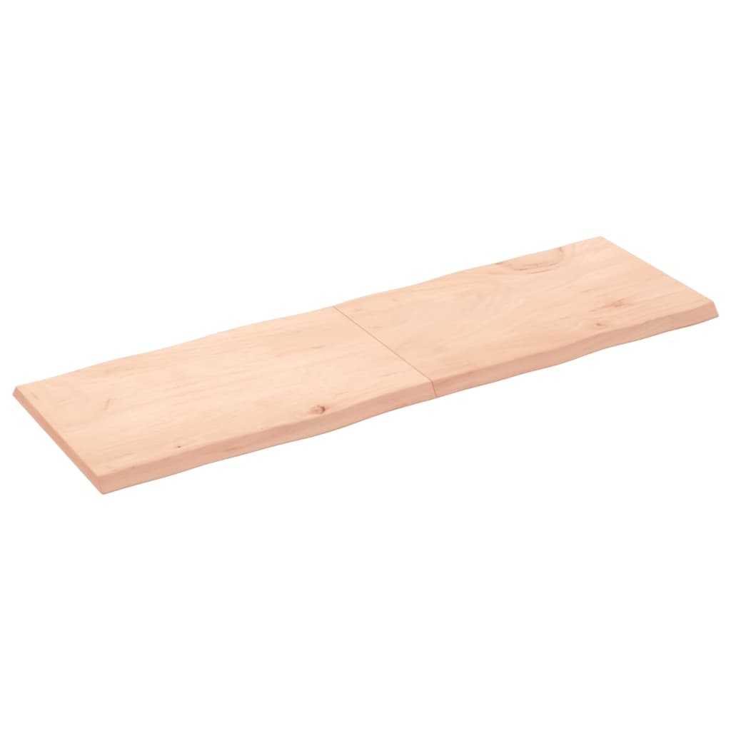 Tafelblad natuurlijke rand 160x50x(2-4) cm massief eikenhout Tafelbladen | Creëer jouw Trendy Thuis | Gratis bezorgd & Retour | Trendy.nl