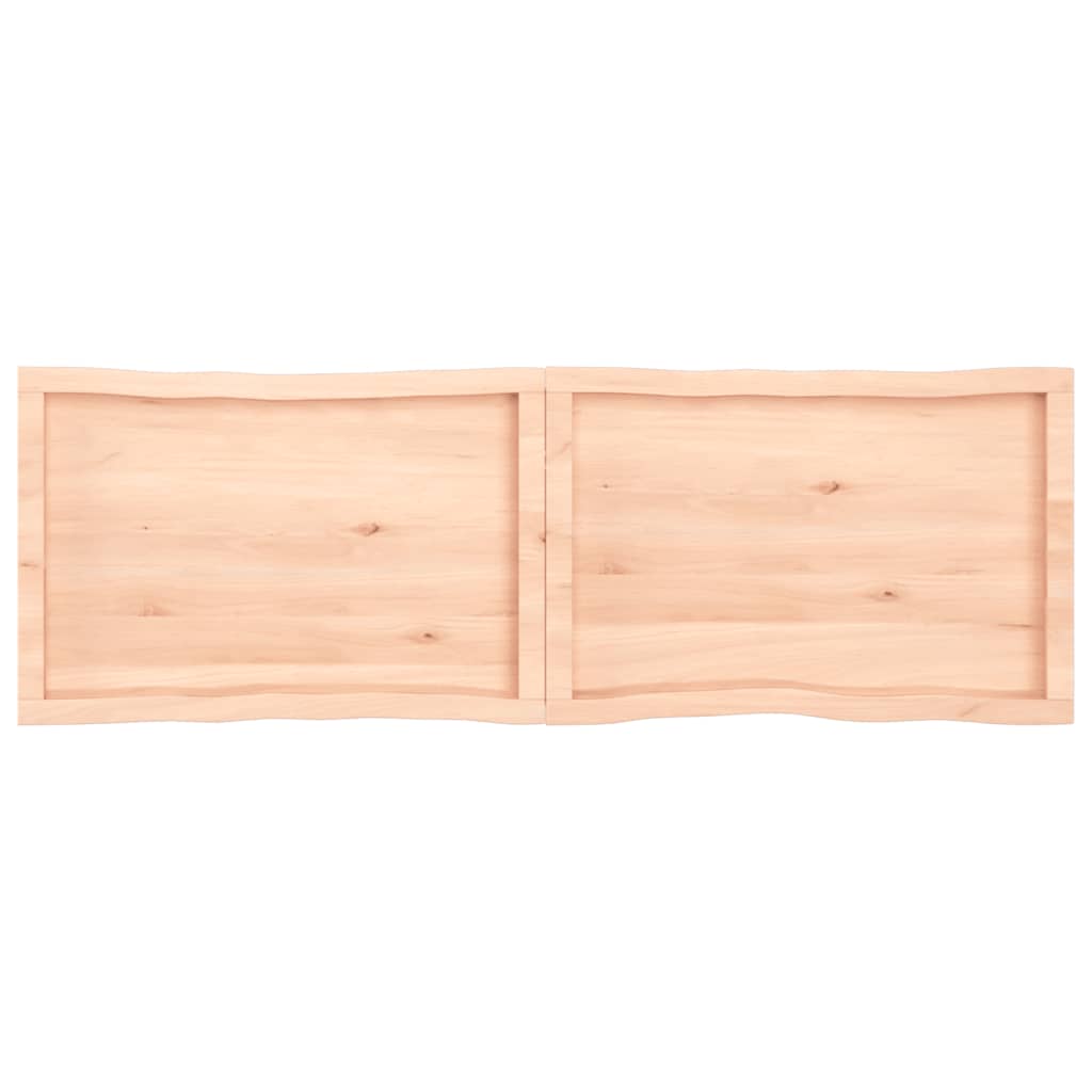 Tafelblad natuurlijke rand 160x50x(2-4) cm massief eikenhout Tafelbladen | Creëer jouw Trendy Thuis | Gratis bezorgd & Retour | Trendy.nl