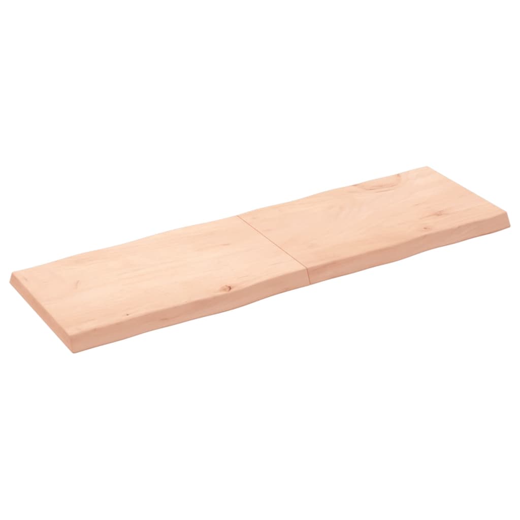 Trendy tafelblad natuurlijke rand 160x50x(2-6) cm massief eikenhout Tafelbladen | Creëer jouw Trendy Thuis | Gratis bezorgd & Retour | Trendy.nl