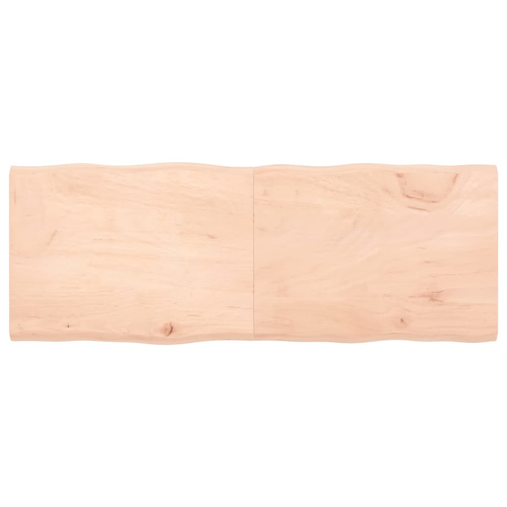 Trendy Tafelblad natuurlijke rand 160x60x(2-4) cm massief eikenhout Tafelbladen | Creëer jouw Trendy Thuis | Gratis bezorgd & Retour | Trendy.nl