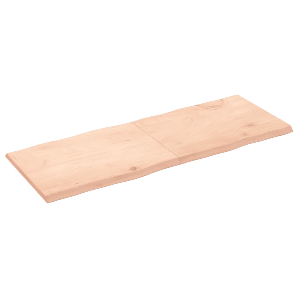 Trendy Tafelblad natuurlijke rand 160x60x(2-4) cm massief eikenhout Tafelbladen | Creëer jouw Trendy Thuis | Gratis bezorgd & Retour | Trendy.nl