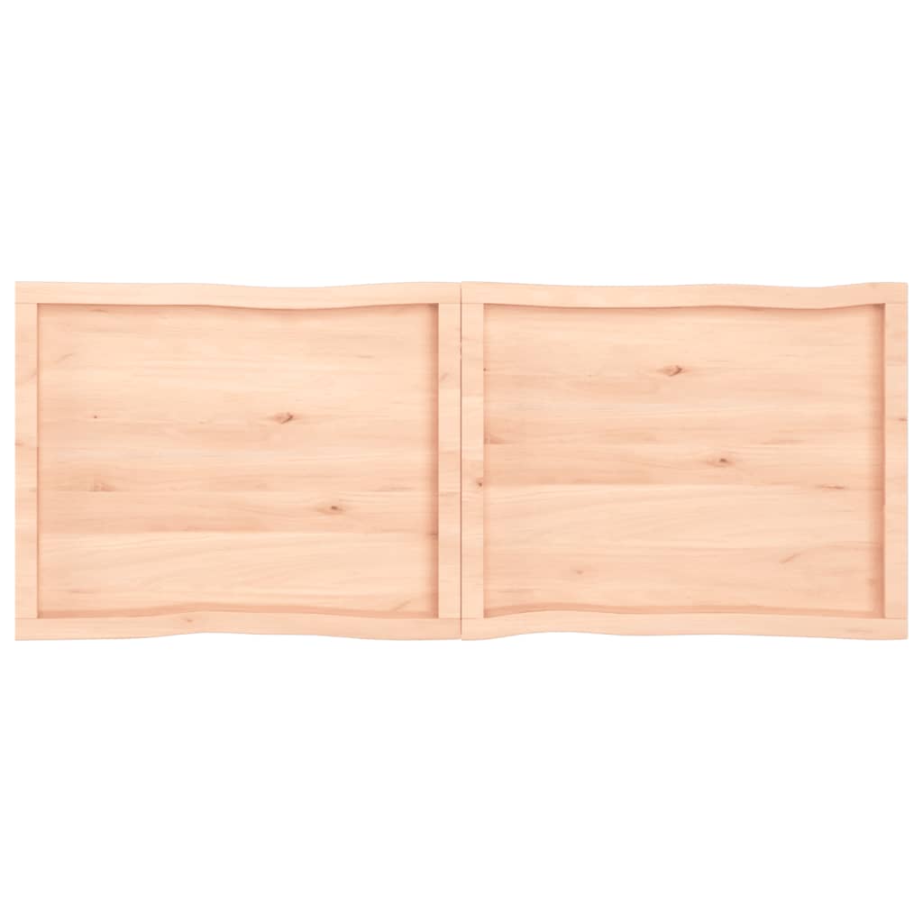 Trendy Tafelblad natuurlijke rand 160x60x(2-4) cm massief eikenhout Tafelbladen | Creëer jouw Trendy Thuis | Gratis bezorgd & Retour | Trendy.nl